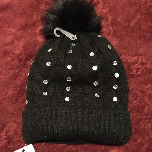 ILLUMA | Accessories | Black Rhinestone Hat | Poshmark display picture 3